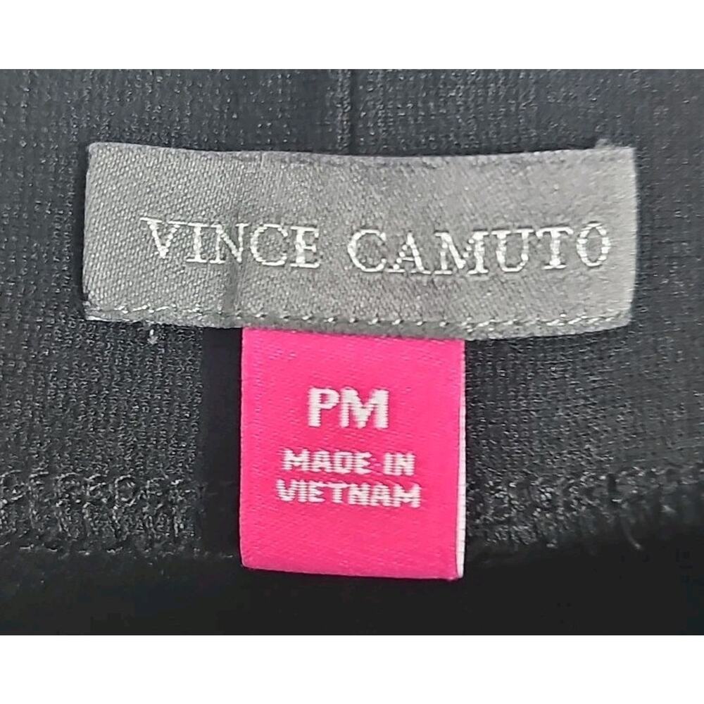 Vince Camuto Black Pull On Ankle Pants Womens Size PM Petite Medium Stretch - Picture 3 of 5